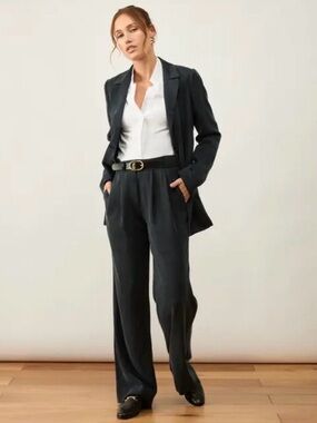 NWOT ADAY Black Structured Work Trousers